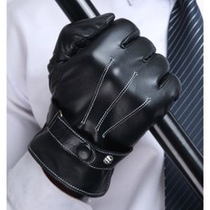 老兵牛仔 小羊羔皮手套 男款防寒保暖手套