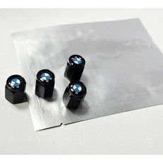 타이어밸브 에어캡 마개 bmw 4개 블랙, 1세트