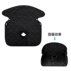 DFMEI 爆款餐椅墊隔尿墊兒童座椅墊吸水防髒污寶寶推車坐墊, 1個, 黑色夢幻【可摺疊按扣款】