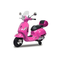 베스파 키즈 전동스쿠터 유아 스쿠터 전동바이크 유아 키즈전동카 어린이오토바이 그린랜드79, 핑크, 1개