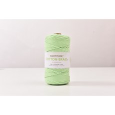 3mm 고급 마크라메실 순면우동사 100m 네트백 스트링 컬러우동실 코튼 브레이드 색실, 67-Apple-Green