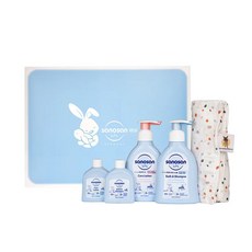 sanosan 珊諾 嬰兒包巾洗沐禮盒