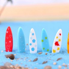 미니어처 모래서핑보드 테라리움 바다 장식, 10개