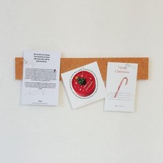 내츄럴 접착식 롱타입 코르크보드 클립보드 게시판 자석 코르크 모니터 꽂이 게시판 홀더 환경판 클립보드, 기본