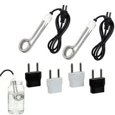 2팩 듀얼 전압 침지 온수기 침지 온수기 120V-300W 240V-600W 컵머그용 즉석 온수기 캠핑 여행 커피차수프 캠핑 여행에 이상적입니다, 2팩 듀얼 전압 침지 온수기 침지 온수기 120V-30