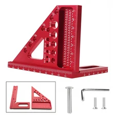 3-in-1 홀 마킹 자 목공 다각도 플라스틱 앵글러 스크라이버 또는 도웰 핀 포함, 01 1 pc