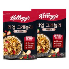 켈로그 리얼 그래놀라 오리지널 시리얼, 400g, 2개