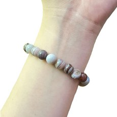 버드건강스토아 천연 커피색 아게이트 8mm 팔찌, 1개