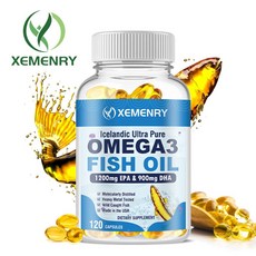 XEMENRY 冰島超純淨 Omega3 魚油 1200mg EPA & 900mg DHA 膠囊, 120 CAPSULES