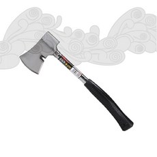 손도끼 캠핑용 나무자르기 야외활동 등산 벌목 작업용 고무손잡이 스틸헤드, 1개, 상세페이지 참조