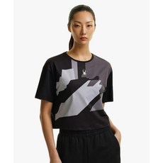 [백화점 정품] 스파이더 SPYDER 여성 트레이닝 크롭 티셔츠 SPHMCNRS252WBLK