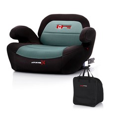 에어보스 록키 휴대용 부스터 카시트 + 보관가방 + 보호캡, 민트