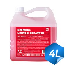 바인더 프리미엄 중성 프리워시 예비세정제 4L, 1개