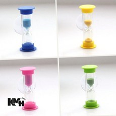 흡착식 벽걸이 3분 미니 모래시계, 1흡착모래시계 블루