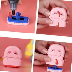 패브릭 의류용 네임 스탬프 이름 도장 주문제작, 5스탬프세트-레드, 1개