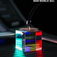 자동차 룸미러 오로라 레인보우 룸미러걸이 차량용 장식용품, 1개, B. 선글라스 프리즘 2개 세트