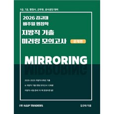 2026 김규대 비주얼 행정학 지방직 기출 미러링 모의고사, 케이앤피트레이더스