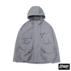 【StruggleGear】機能防風防潑水外套 灰色 M XL