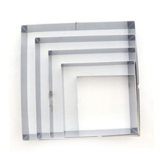 사각 무스링 디저트틀 몰드틀 스텐 높은 무스링 무스 쿠키틀 제과틀 베이킹 케이크 용품 주방