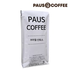 파우스커피 브라질 산토스 내츄럴 원두커피, 1개, 1kg, 홀빈(분쇄안함)