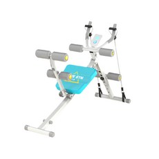 多功能可折疊健腹器, 1個, 藍灰色