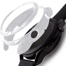 더조은셀러 갤럭시워치3 호환 베젤링 케이스 풀커버 일체형 41mm 아머, 화이트