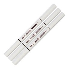 셀라인 아이브로우 듀얼 디자인펜슬, 화이트, 3개