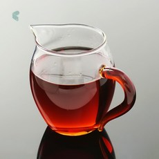 생활잇 내열유리 숙우 350ml 레드 감성머그컵