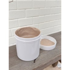 黏著及刷塗用土漿400g-胚體結合及上色填縫, 1個, 白陶土接胚泥,420g罐裝