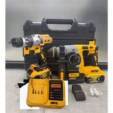 20V DCH273電錘 充電電鑽 衝擊電錘 電鎚鑽, 1個, 996電鑽+273電錘【二電一座】箱