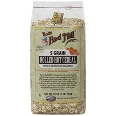밥스 레드 밀 5곡 압착 시리얼 453.6g Bob's Red Mill 5 Grain Rolled Cereal 16 Ounce, 1개
