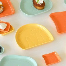 모나구스타 디저트 접시 그릇 플레이트, 꾸아드라도