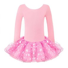 여자 긴 소매 발레 레오타드 유아 드림 투투 댄스 스커트 키즈 스타 패턴 Tulle Ballerina Outfit 201970
