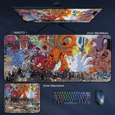 나루토 마우스 패드 애니메이션 게임 2차원 크리 에이 티브 데스크 키보드 맞춤형 만화 도매, 02 800X300X3, 22 NARUTO-01