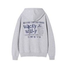 브랜드정품 와키윌리 WACKY WILLY 스케치 그래픽 후드 스웻 그레이 344013