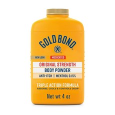 Gold Bond Medicated Original Strength Body Powder 113g 골드본드 오리지널 스트렝스 바디 파우더, 1개
