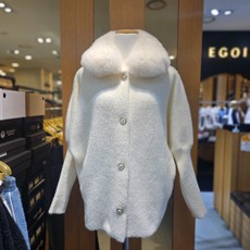 배색퍼니트가디건/ER1JK101BP 589112