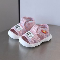 寶貝不無聊 格紋造型涼鞋 學步包頭涼鞋 防滑軟底透氣寶寶鞋 女童韓版鞋