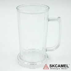 국산 단단한 pc 플라스틱 맥주잔 쪼끼 500ml 1000ml, 1개