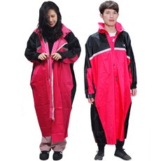 天龍牌 競速型尼龍雨衣 寬鬆舒適反光安全 雨天騎行必備, 紅色