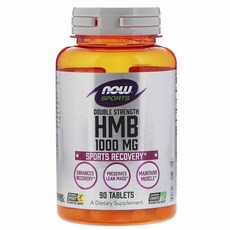 NOW Foods HMB 1000mg運動補給錠, 90顆, 1罐