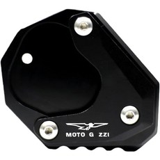 모토 구찌 V85TT 2020-2023 모터사이클 킥스탠드 액세서리 CNC 풋 사이드 스탠드 연장 패드 확대판., Black-A