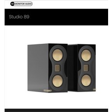 MONITOR AUDIO Studio 89 書架式喇叭, 黑色