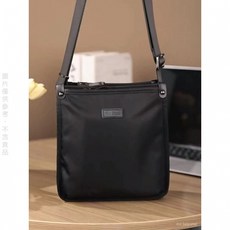 熱賣 男包單肩包男士斜挎包商務休閒牛津布帆布包包斜跨潮包大容量男包側背包男包包多口袋防水耐磨背包GR, 黑色橫款,單獨肩帶*無包包*慎拍