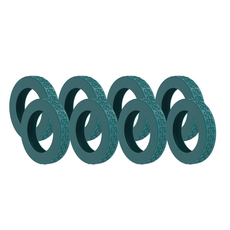 2025 프리미엄 캐리어바퀴보호 실리콘 커버 대 중 소 사이즈, 1세트, 코랄블루