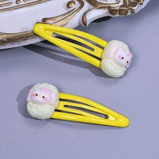 兒童飾品套裝，含手鍊、戒指、無耳洞耳夾、髮夾，可愛豹紋貓咪圖案