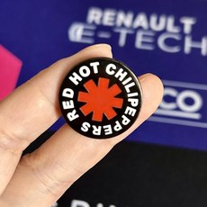락밴드 뱃지 패션 브로치 금속뱃지 미니 악세사리 모음, 레드 핫 칠리 페퍼스 2.5cm, 1개