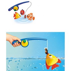 물고기 자석낚시 목욕놀이 유아동완구 여아 낚시놀이, 1개, 색상 혼합
