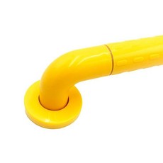 寰岳五金 小便斗懸掛式不鏽鋼尼龍扶手欄杆，衛生間無障礙小便斗安全扶手, 黃色, 詳見包裝