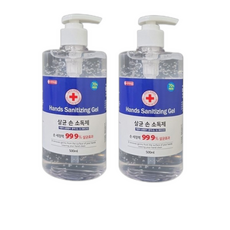 닥터에버크린 손소독겔 소독제 손세정제, 2개, 500ml